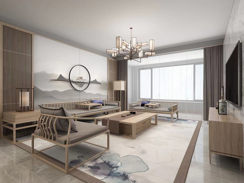 方林装饰新中式风格家装案例 方林装饰新中式风格家装案例